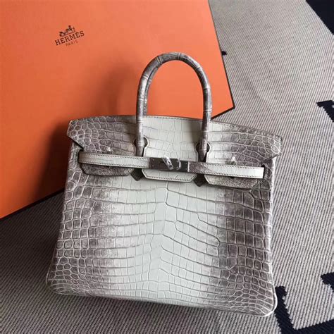 hermes birkin crocodile blue|Hermes himalayan Birkin 25 price.